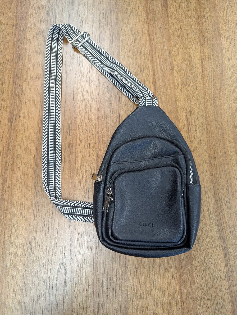 CLUCI Cross Body Bag Large Sling Bag for Women Leather Sling Backpack Fanny Pack